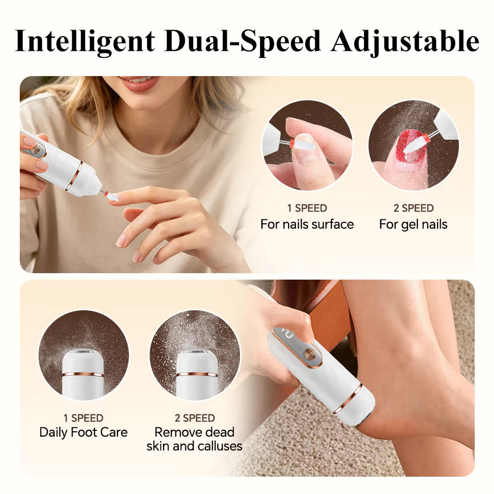 5-in-1 Rechargeable Electric Foot Callus Remover & Nail Pedicure Kit